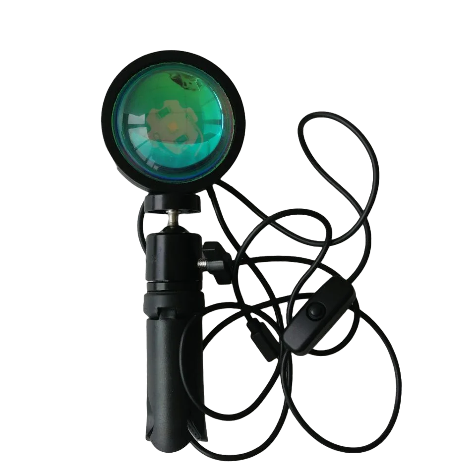 

USB Rainbow Sunset Red Projector Led Night Light Sun Projection Desk Lamp for Bedroom Bar Coffee Store Wall Decoration Lighting