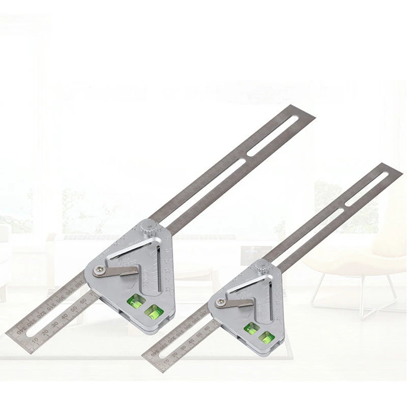 

Многофункциональная Регулируемая комбинированная прямоугольная линейка 350 мм с измерителем Пузырькового Уровня измерительные инструмент...