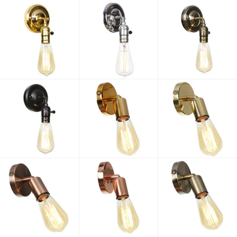 

American country style modern Edison bulb retro single head aisle living room mini decoration simple small wall lamp