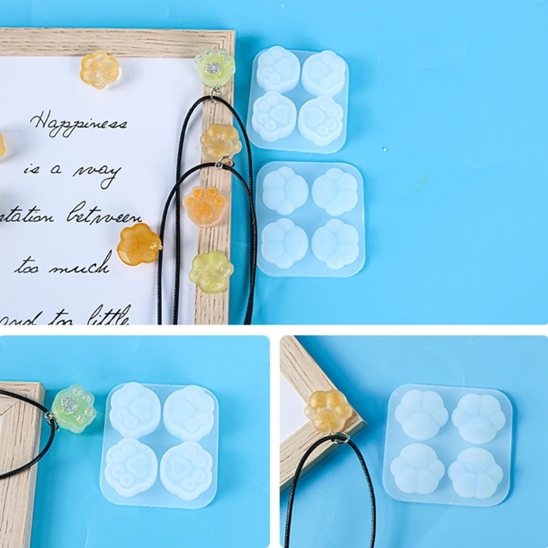 

Cats Claw Pendant Lobster KeychainJewelry Pendant Love Ribbon Bear Paw Keychain Mold Necklace DIY Crafts Jewelry Casting TooL