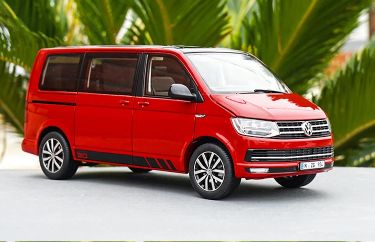 Классическая Подлинная модель автомобиля 1:18 NZG VW T6 Multivan литая металлическая MPV с