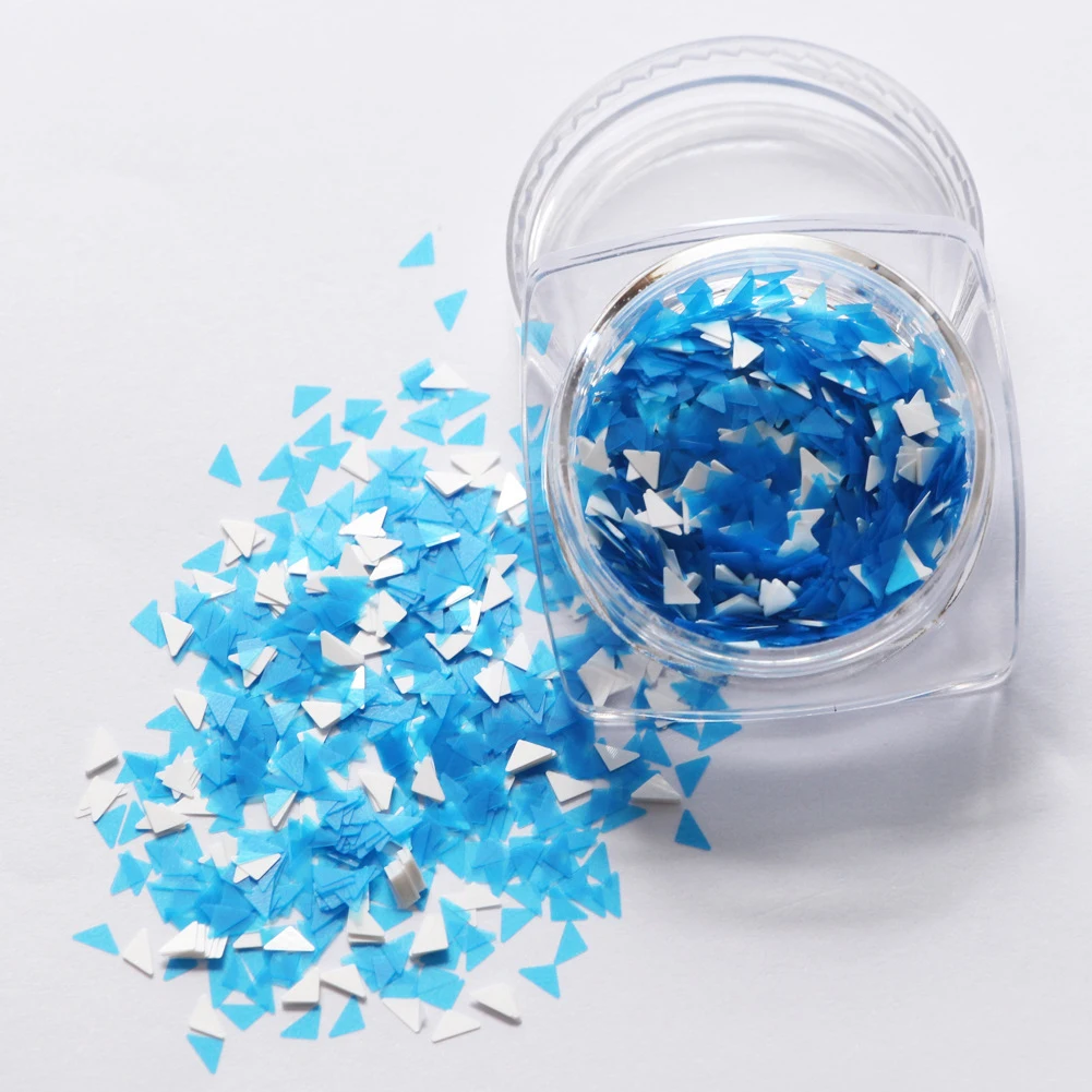 1 коробка треугольной формы алмаза Женщины Блестки для нейл Арта (искусство