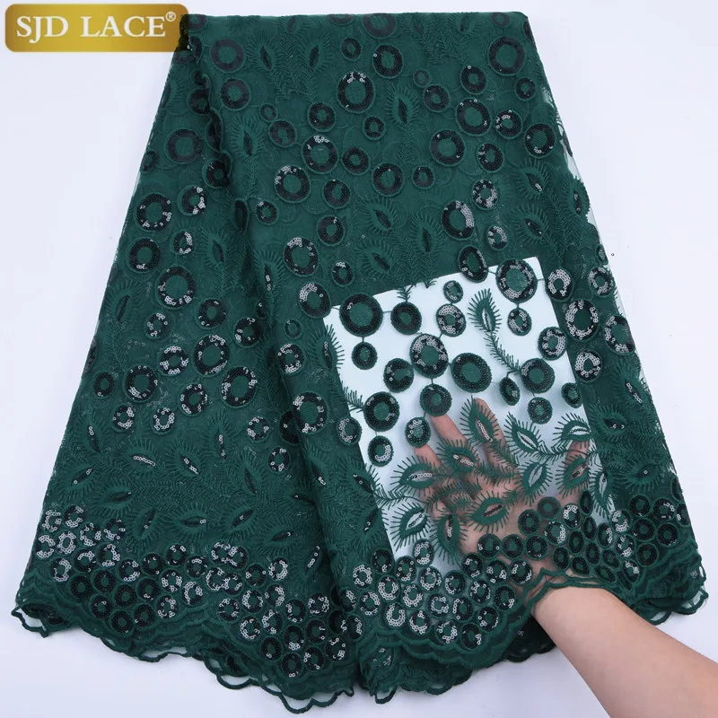 Модный Французский Тюль кружевная ткань с блестками молочного шелка кружева