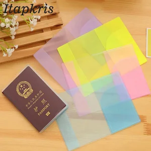 Купи один получи один бесплатно Водонепроницаемая Прозрачная Обложка для паспорта органайзер для путешествий карман для документов Россия женский держатель