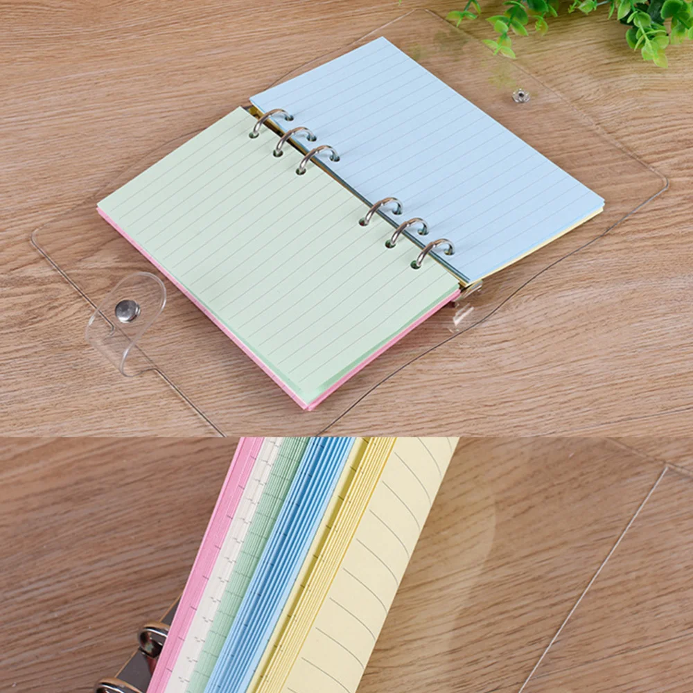

50 Pages A6 Colorful 6-Hole Ruled Loose Leaf Paper Loose Leaf Planner Note Book Filler Paper