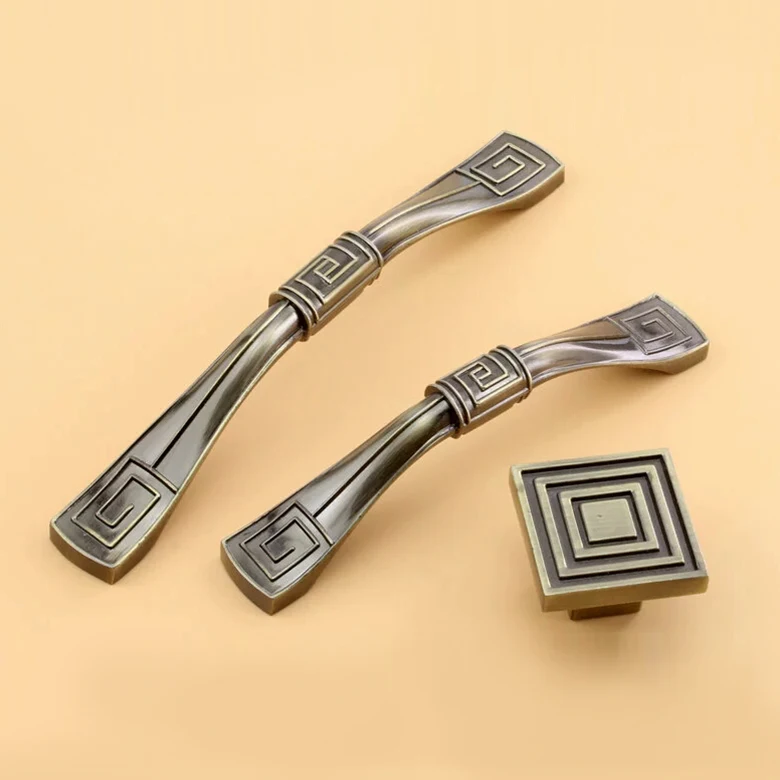 Винтажная кухонная ручка 1 шт. винтажный бронзовый сплав ящик для шкафа дверь или