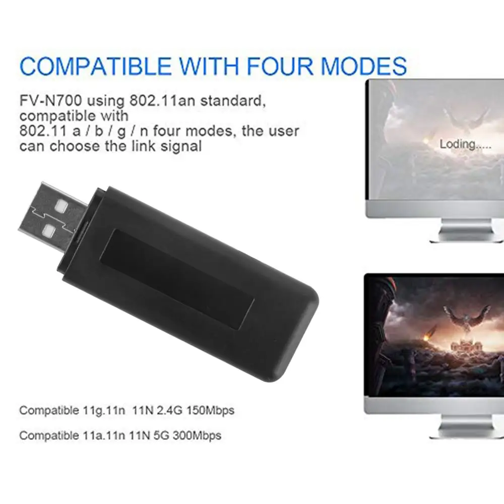 Мини-адаптер USB WLAN Lan для Smart TV Samsung WIS12ABGNX WIS09ABGN 300 Мбит/с Wi-Fi адаптер ноутбука ПК