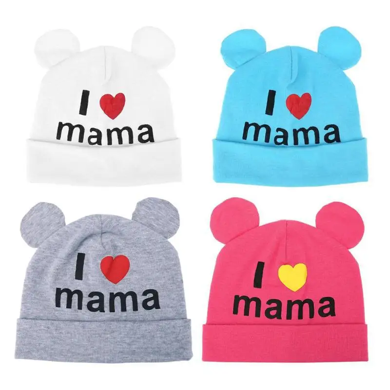 

Шапка с принтом «I Love Mama» для мальчиков и девочек
