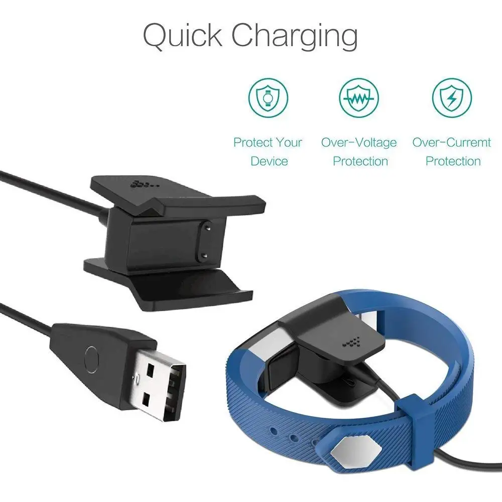 Hot 3C-for Fitbit Alta HR Charger with Reset Button Replacement USB Charging Cable for Fitness Smart Watc | Электроника