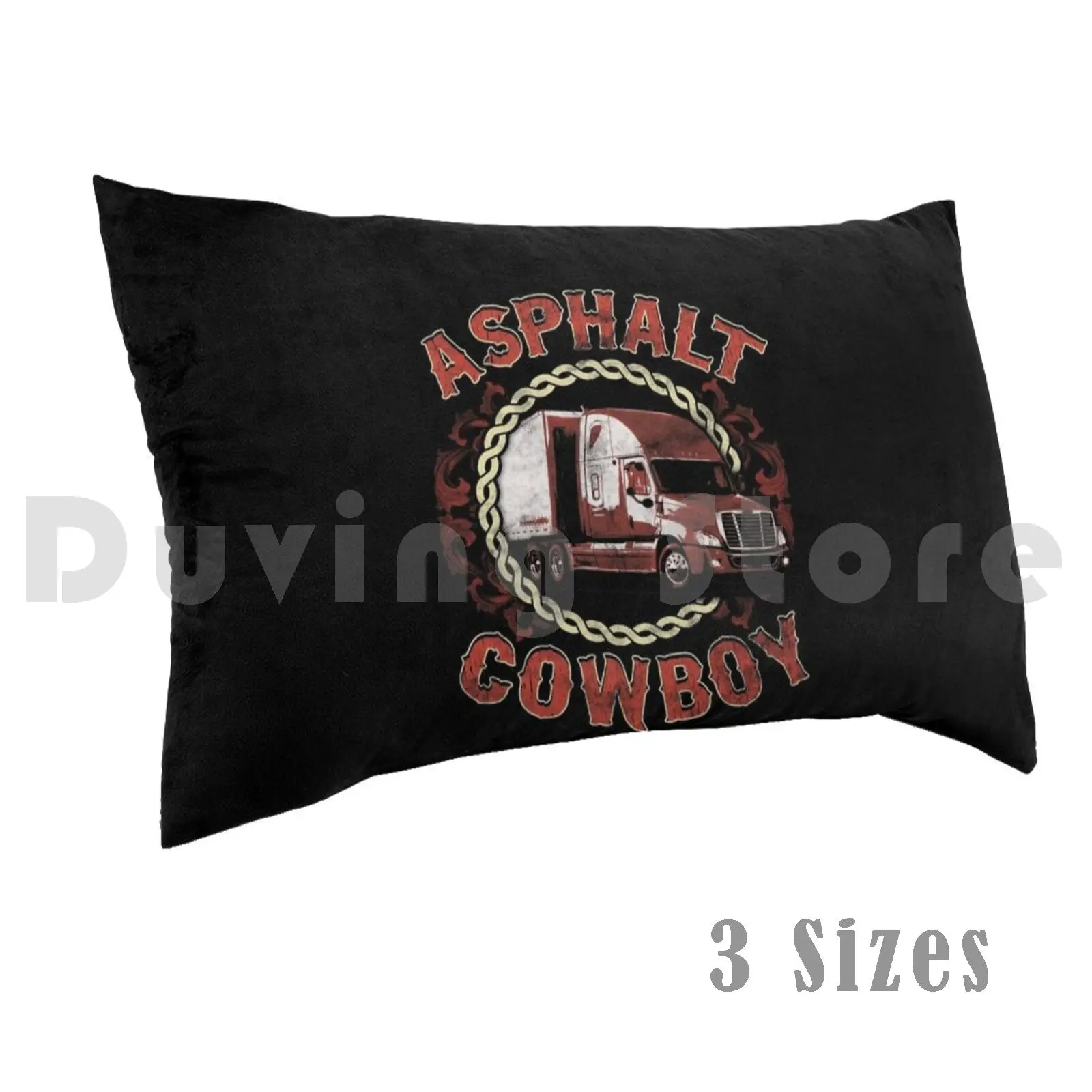 

Asphalt Cowboy Truck Driver Gift Trucker Chain Dad Trucking Pillow Case Printed 35x50 Truck Driver Truck