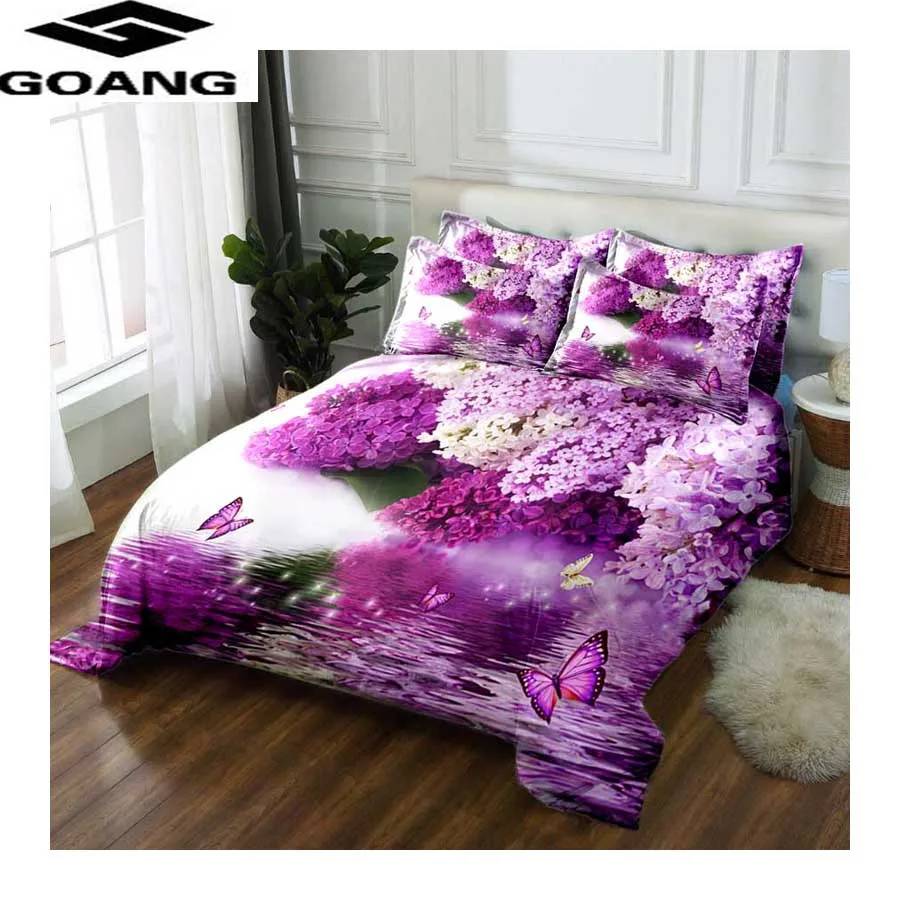 

GOANG luxury Euro bedding and bed set duvet cover set and pillowcases king size bedding set 240/220 flowers linens home textiles
