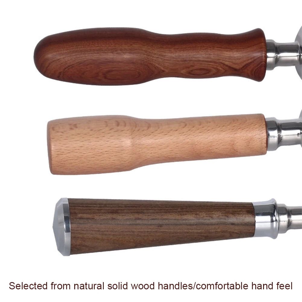 58MM Stainless Steel Double Ear Coffee Machine Handle Bottomless Filter Portafilter Universal Wooden E61 Espresso Tools | Дом и сад