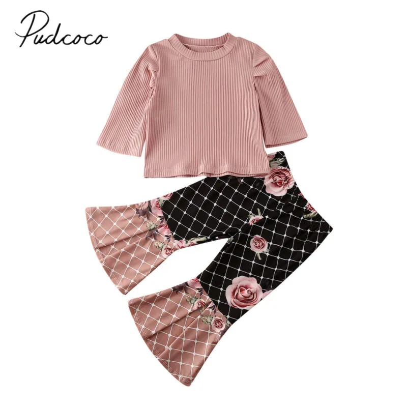 Весенне осенняя одежда для малышей Одежда маленьких девочек Топ с оборками и