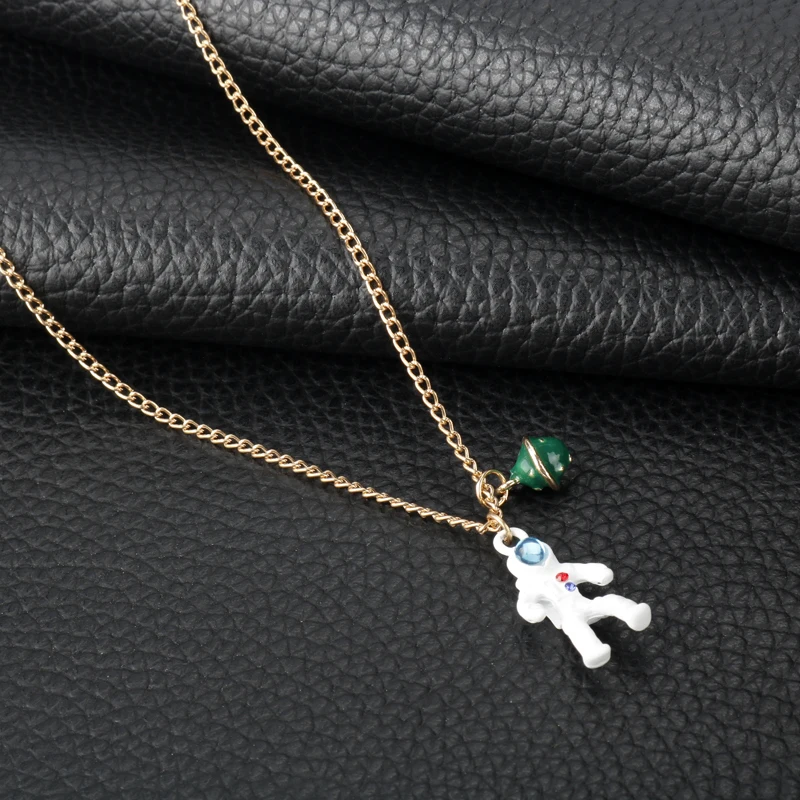 2019 Новое поступление модные украшения космический корабль астронавт ожерелье