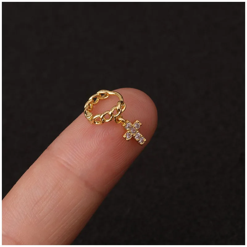 

Funmode Gold Color AAA Cubic Zircon Small Hoop Earrings for Women Wedding Party Jewelry CZ Ear Cuff Brincos Wholesale FE150