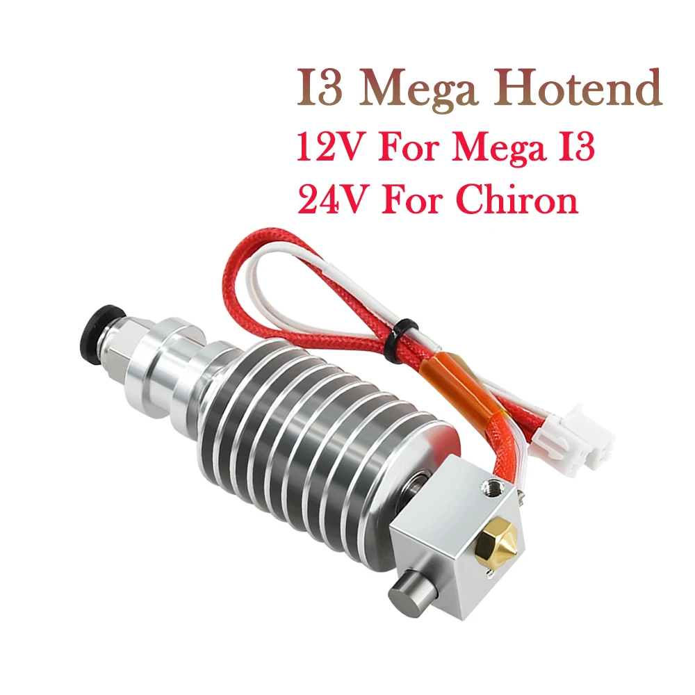 

I3 Mega Hotend 12V 24V Bowden Extruder V5 J-head Hotend 3D Printer Parts For Anycubic I3 Mega Mega-S Upgrade Parts vs V6 Hotend