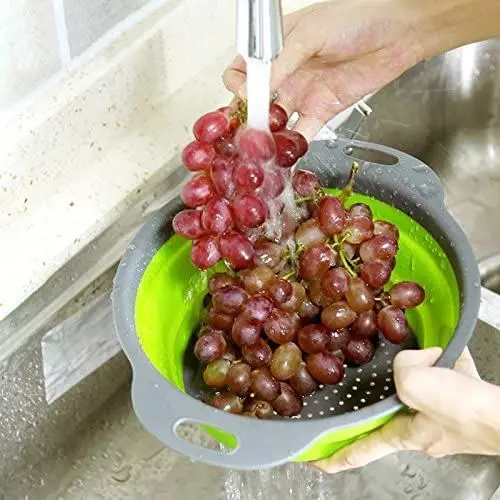2 шт./компл. складная пластиковая корзина для слива миска мытья кухни овощной