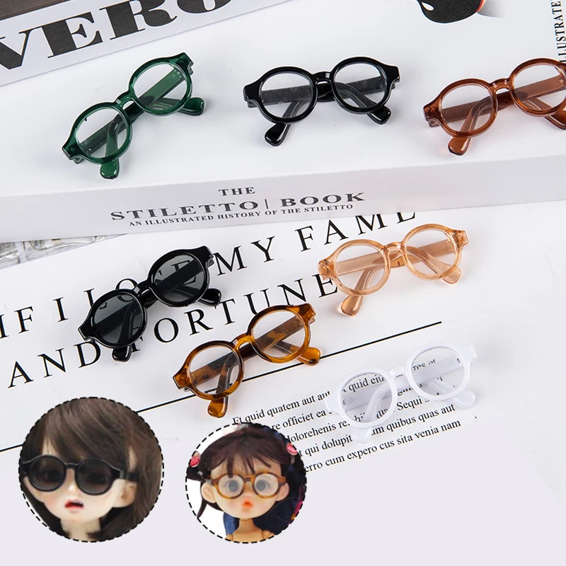 

4.5cm Mini Cute Glasses for 1/6 1/8 1/12 BJD Dolls Toy Doll Accessories Gift