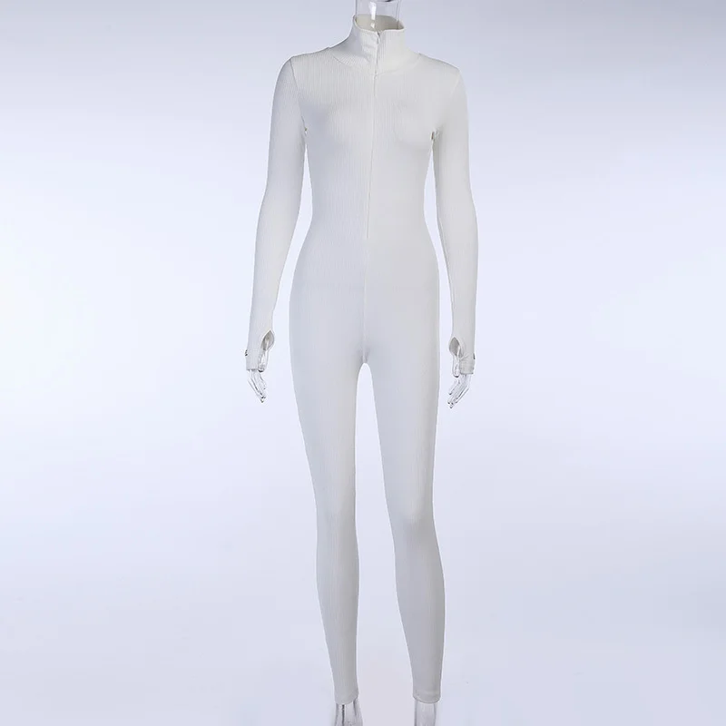 

TT820017P High collar Drilling Slim Fit Bodysuit Women 2021 Blue breast and Heup Raising Broek