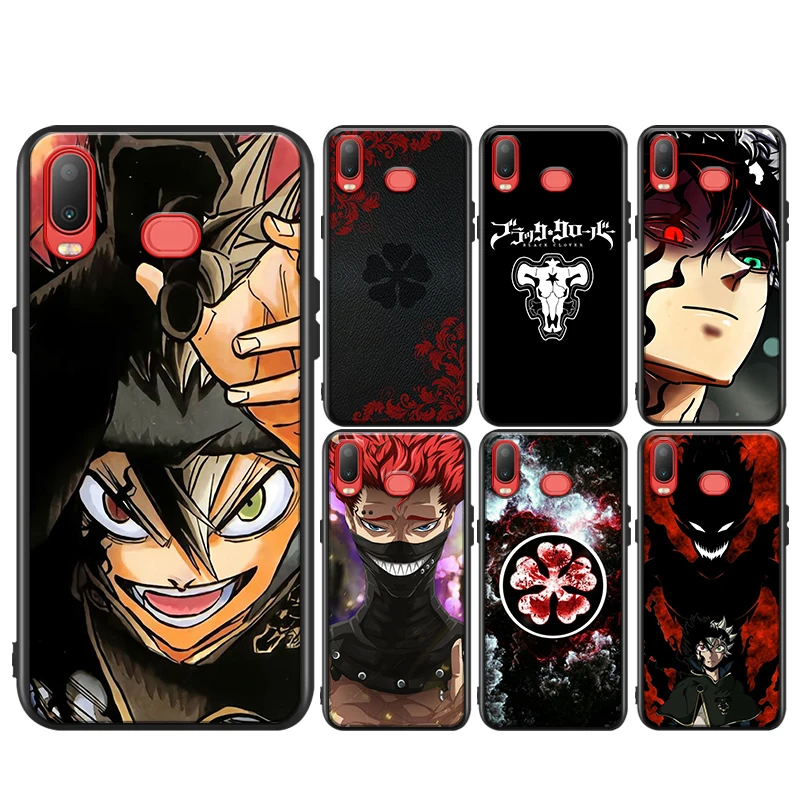 

Hot Black Clover Anime for Samsung Galaxy A9 A8 Star A750 A7 A6 A5 A3 Plus 2018 2017 2016 Black Phone Case Soft Cover