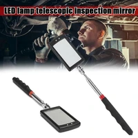 adjustable angle car chassis detection mirror automotive multi directional folding telescopic led lamp repair detection mirror