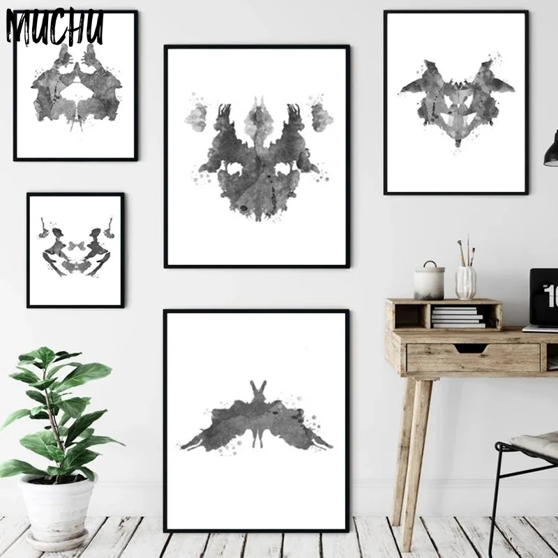 Rorschach-художественные плакаты и тест на цветовую печать Картина холсте подарок