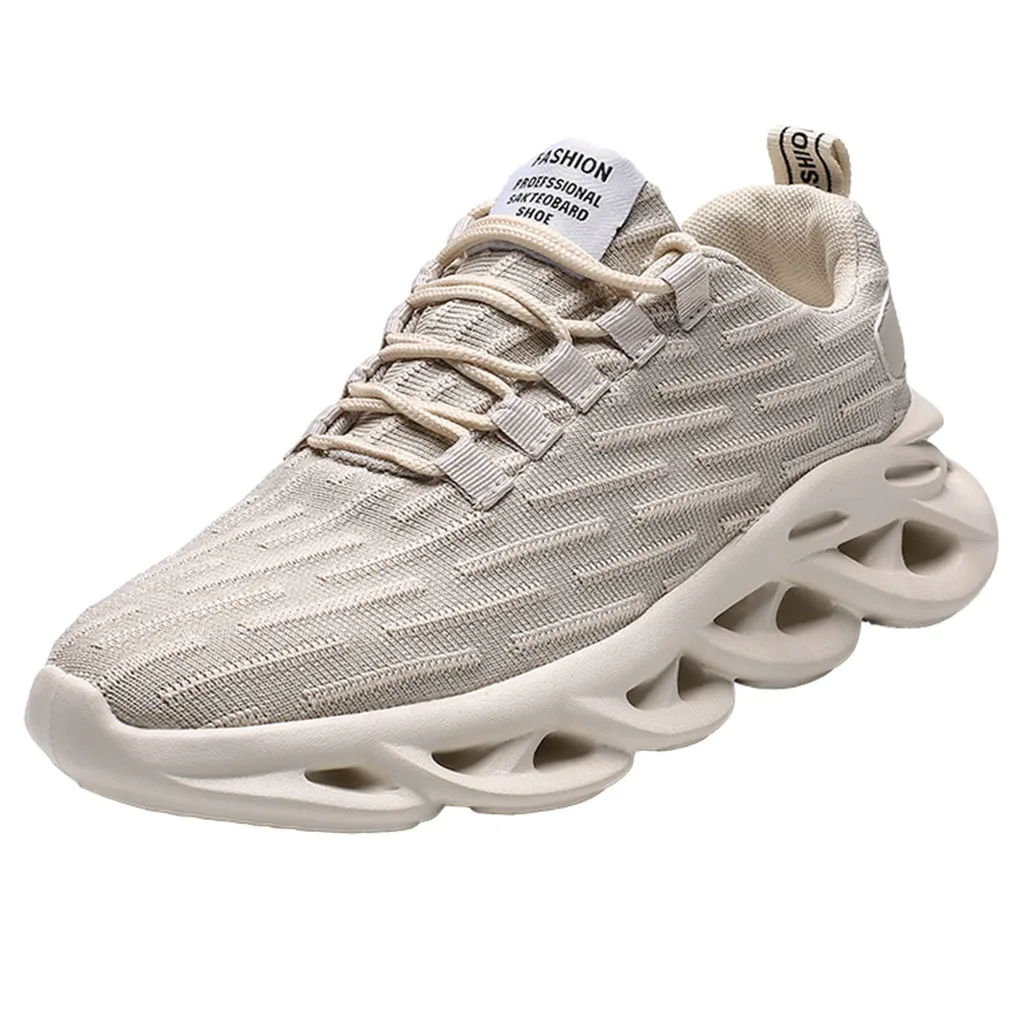 Мужские кроссовки SAGACE летние легкие сетчатые Нескользящие дышащие на платформе