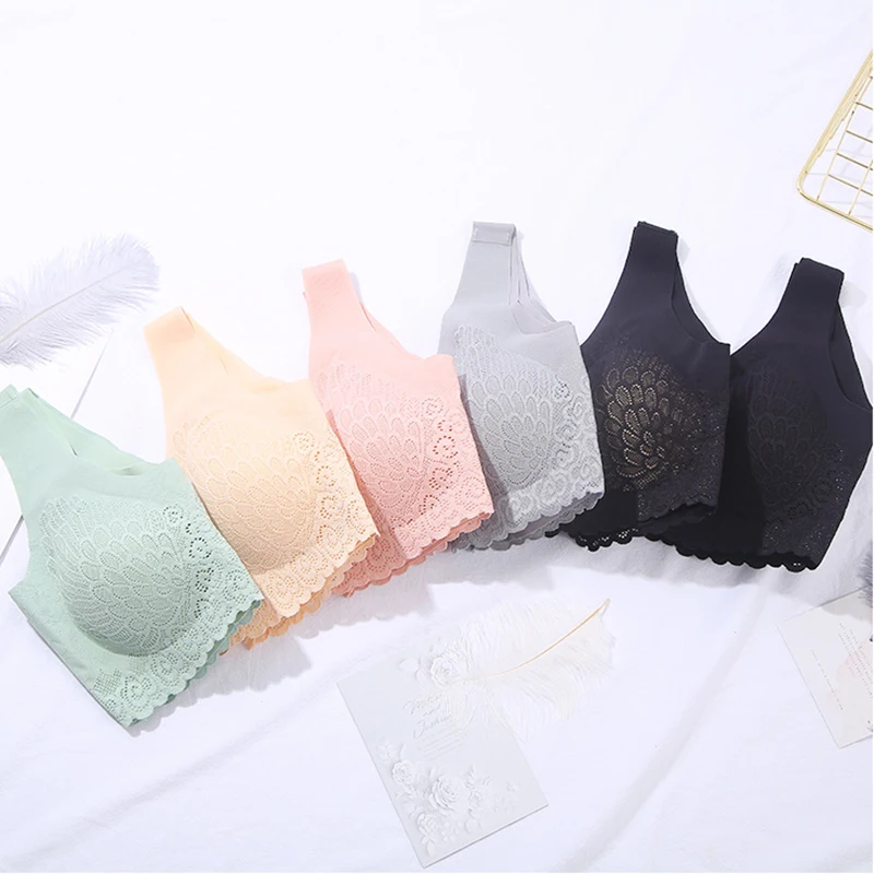 1 шт. женский кружевной бюстгальтер без косточек | Женская одежда