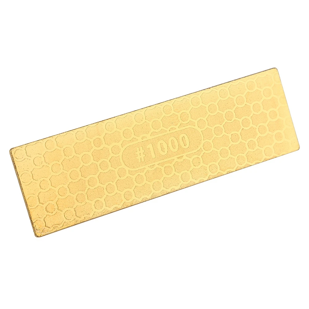 2 Sides Diamond Plate Ti Titanize Knife Sharpening Stone Whetstone 400/1000 Double-Sided Small Titanium-Plated | Дом и сад