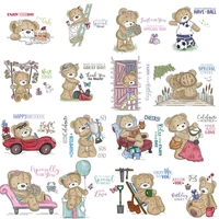 cleaar stamps cute bear doll sets for scrapbooking transparent silicone rubber diy photo album decor new 2020 stamp