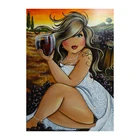 Алмазная 5D картина сделай сам, постер с изображением толстых леди, винограда, вина, полноразмернаякруглая вышивка крестиком, мозаика, декор для комнаты