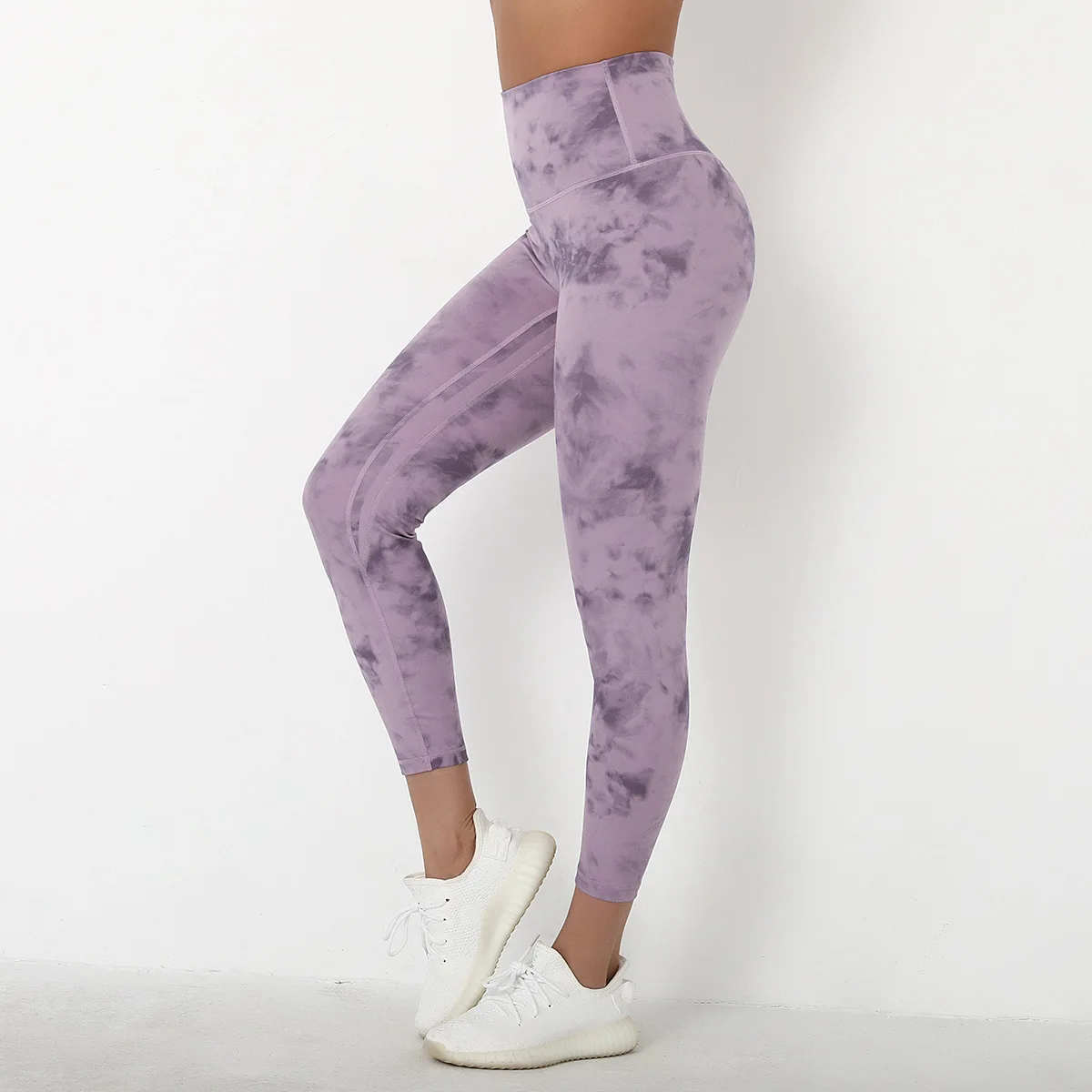 Yoga Pants High Waist Butt Lift Running Tight Tie Dyeing Leggings Sport Women Fitness Elastic Squat Proof Naked Feel GYM