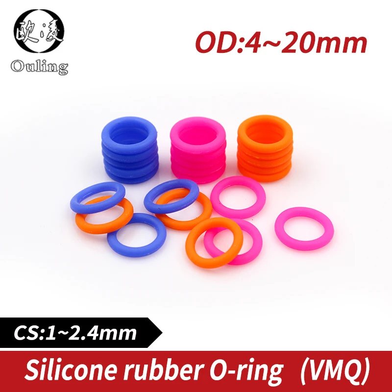 Уплотнительное кольцо из силиконовой резины многоцветное 10 шт./партия