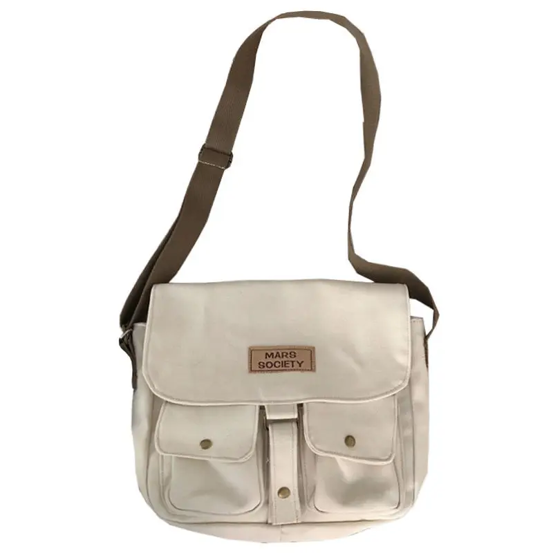 

Women's Canvas Bag Ladies Large Capacity Shoulder Bag Messenger Bag Female Korean Students Shoulder Bags Cross Bag