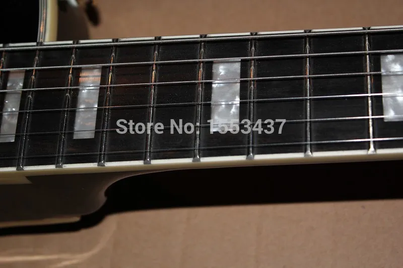 Бесплатная доставка 2015 Новый lp custom black 3 pickup jazz rocker электрическая гитара guitar
