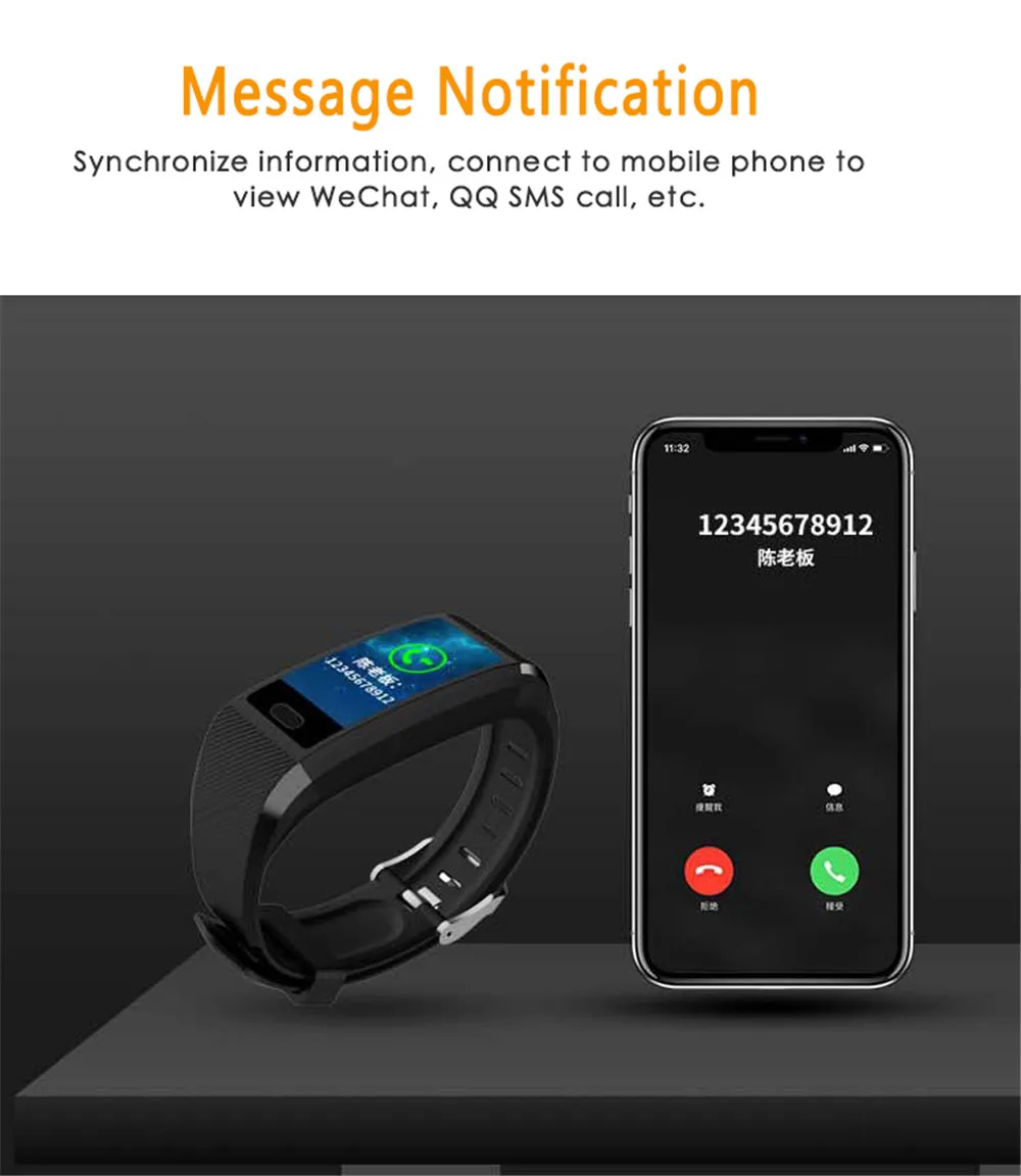 118 Plus смарт-браслет фитнес-трекер монитор сердечного ритма Браслет-трекер