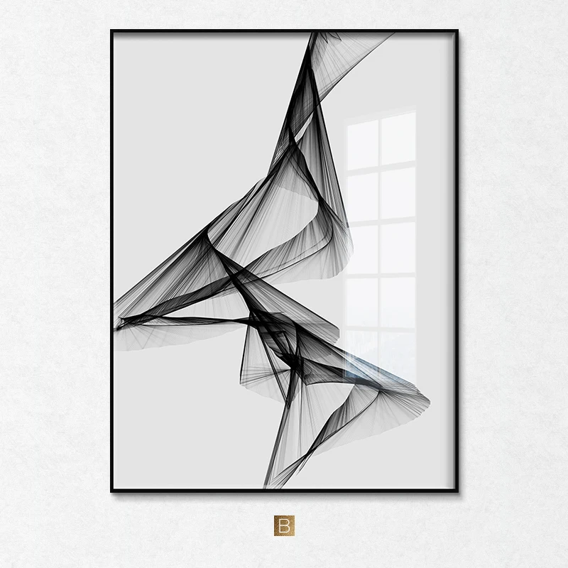 Modern Minimalist Waterproof Canvas Wall Art Painting for Home Decor - Stylish Room Decoration image 5