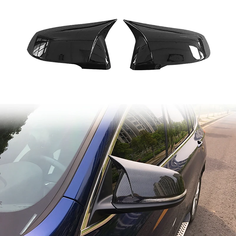 

Car Rear View Rearview Side Glass Mirror Cover Trim Frame Side Mirror Caps For-BMW X1 F48 F49 F40 F52 F39