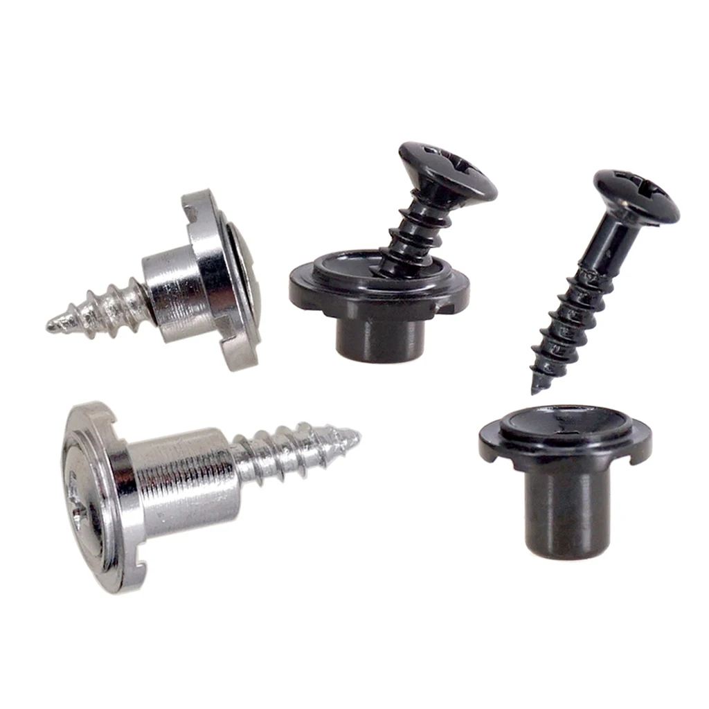 

4pcs Black/Silver Bass Guitar String Tree String Retainer for Guitar