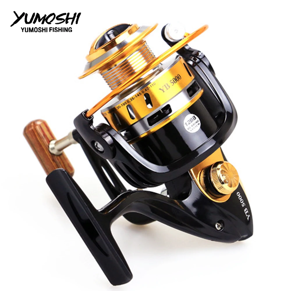 Нержавеющая сталь подшипник Рыболовные катушки литья спиннинговая Катушка 12BB YB