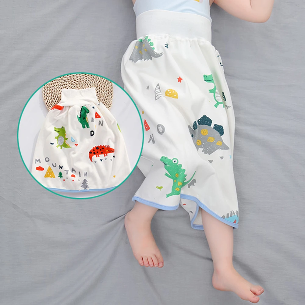 

Cartoon Animals Printed Diaper Skirts Waterproof Urine Pad Underpants Washable Nappy Training Underwear Baby Care