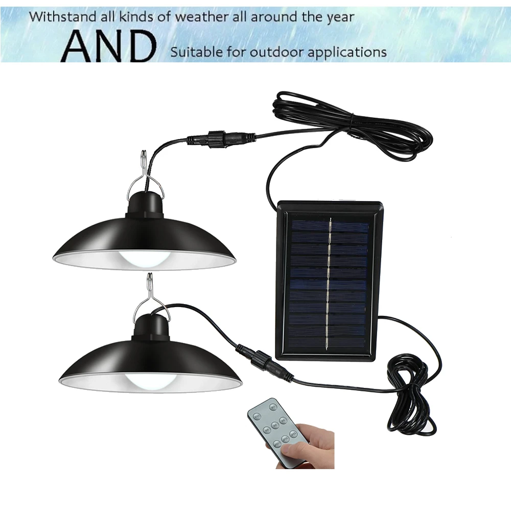 

Retro Lampshade Solar Pendant Chandelier solar Lights Wireless lamp Security Outdoor Waterproof Wall Spotlights Garden Street Pa