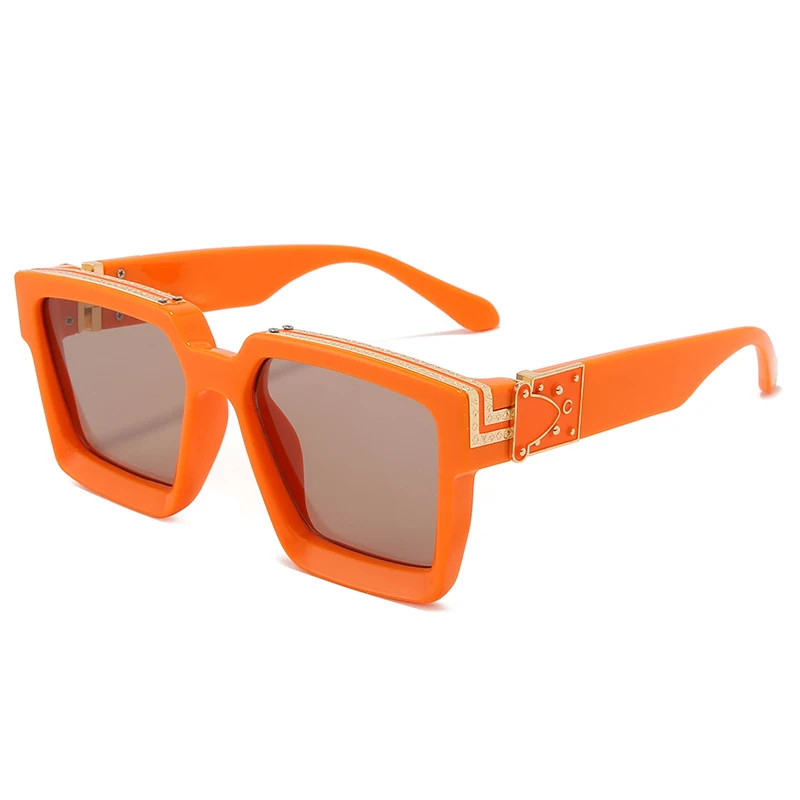 Новые роскошные брендовые дизайнерские квадратные мужские солнцезащитные очки