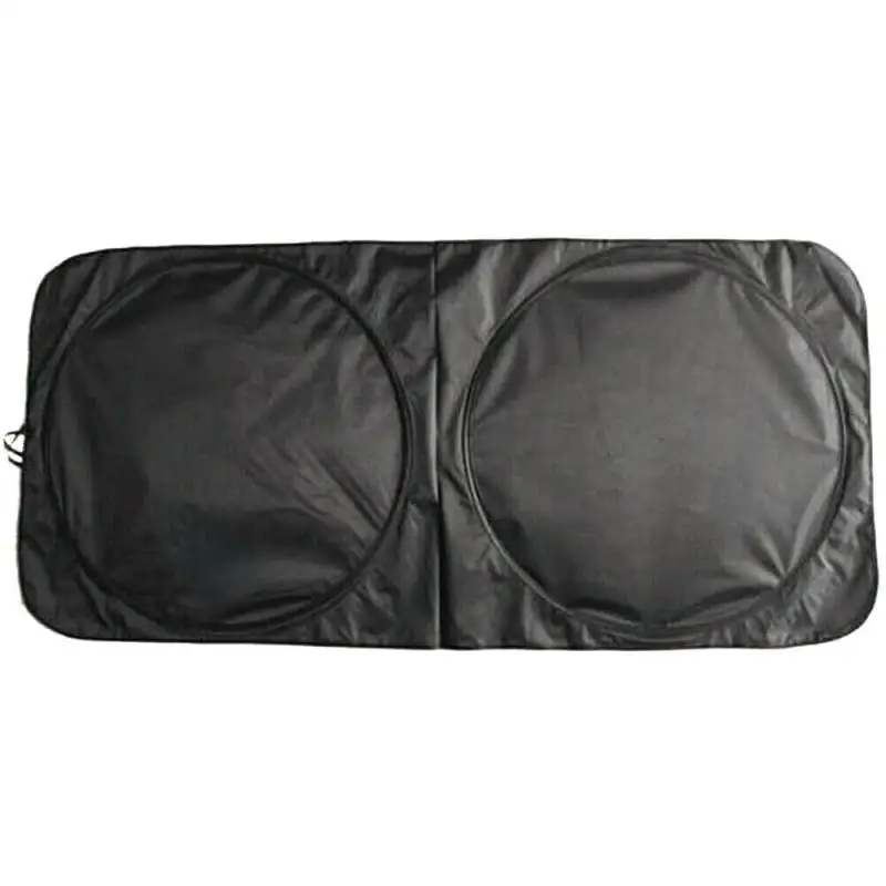 

Car Sun Shade Automobile Silver Cloth Sunshade Thickened Heat Insulation Double Ring Car Shade Car Front Windscreen Visor