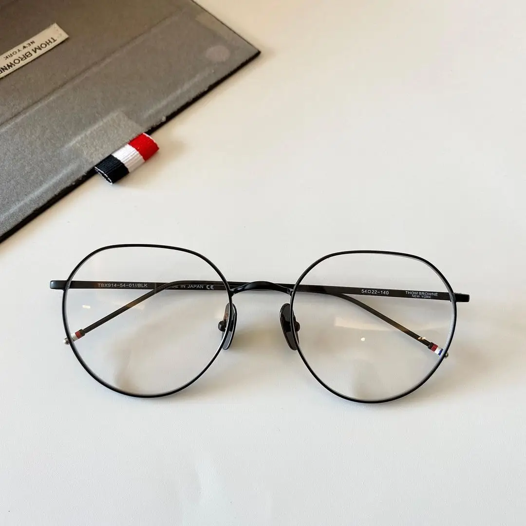 

2021 Thom Brand Design Eyeglasses Round Optical Titanium Ultralight blue light Frame Men Women Glasses Myopia Prescription Gafas