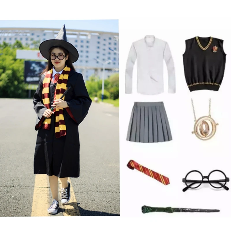 Костюм на Хэллоуин для детей и взрослых из фильма магический Школьный костюм