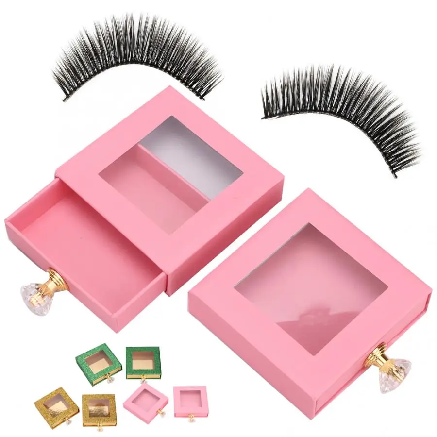 Коробка для хранения накладных ресниц 2 шт. коробка квадратный окно инструменты