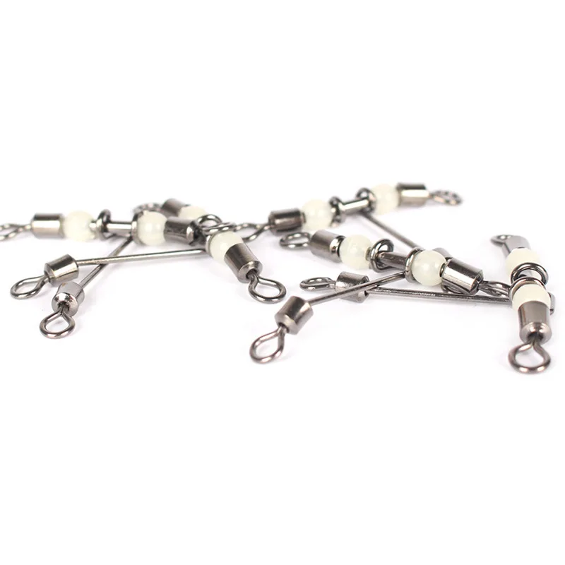 5 шт. Т-образные рыболовные вертлюжки с жемчужными бусинами | Спорт и развлечения