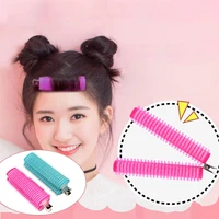 diy hair curlers air bangs hair roller hair root fluffy clip duckbill curling tube portable twist hair styling tools