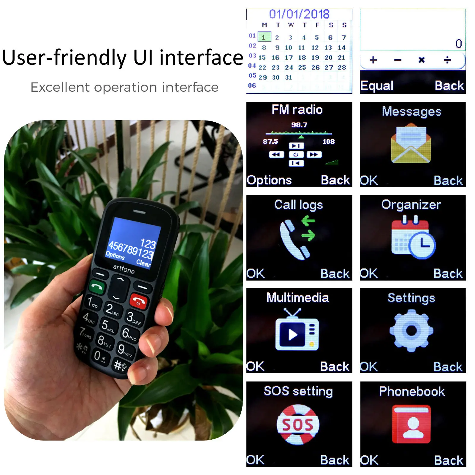 Смартфон Artfone CS181 GSM 2G две Sim-карты | Мобильные телефоны и аксессуары